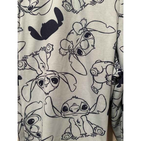 NWOT Disney Stitch Blue drawstring pocket Sweatpants pajama pants L XL - Picture 2 of 6